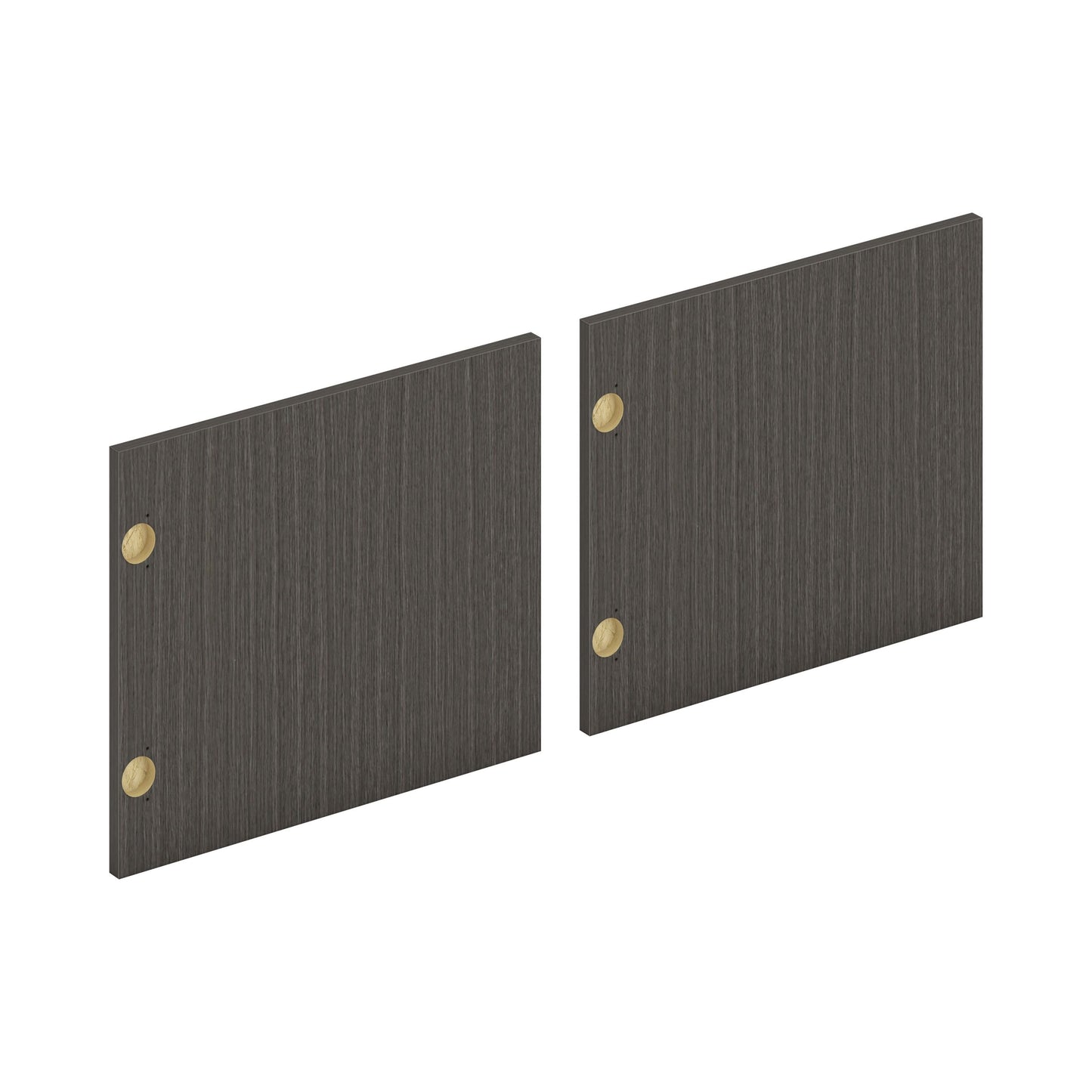 HON Mod Laminate Doors | Set of 2 | 72"W | Slate Teak Finish