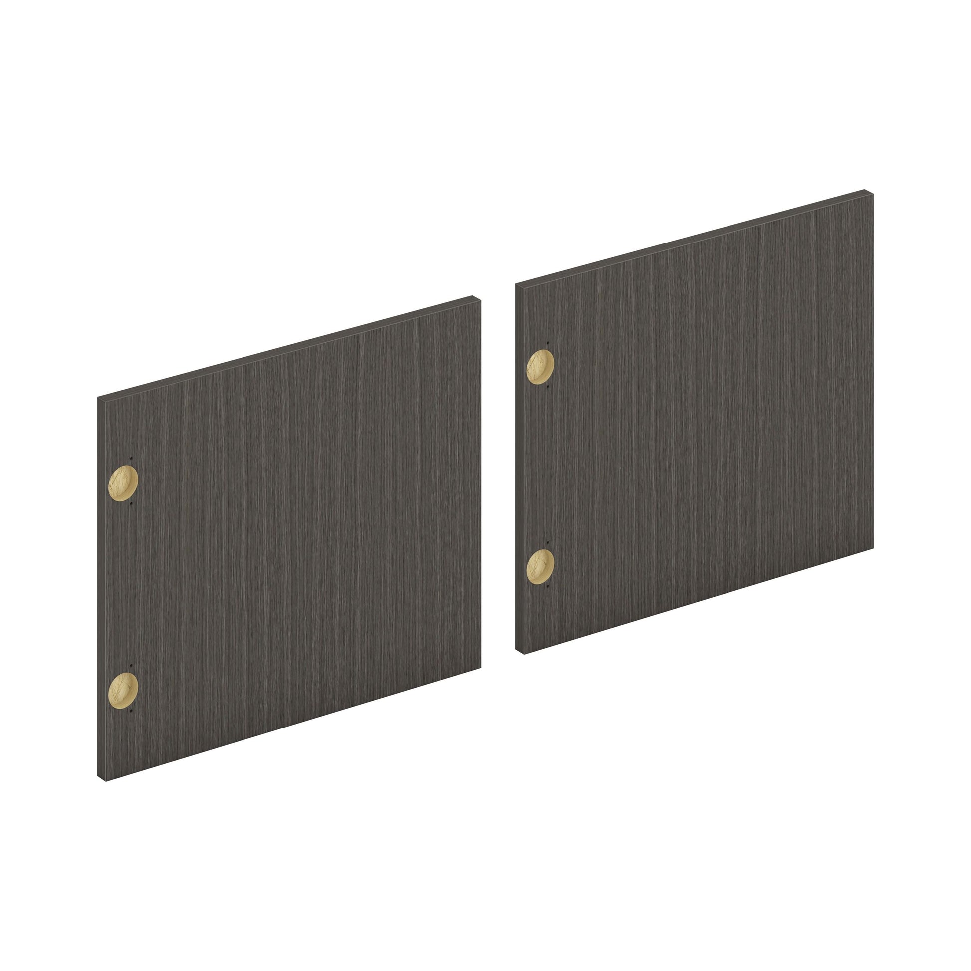HON Mod Laminate Doors | Set of 2 | 72"W | Slate Teak Finish