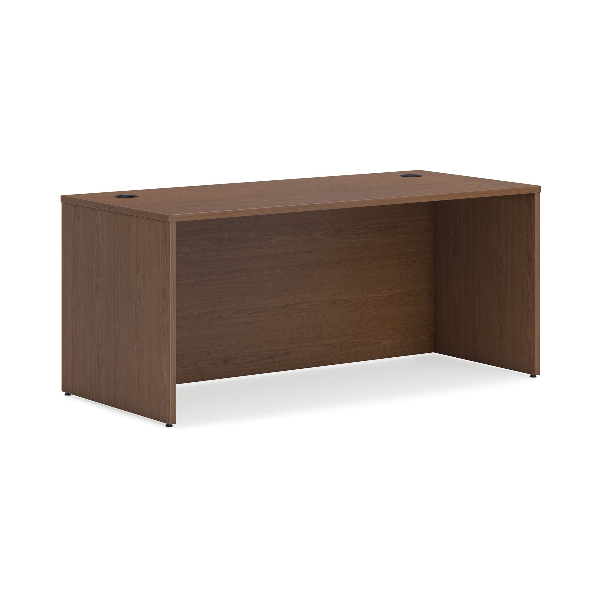 HON Mod Desk Shell | 66"W | Sepia Walnut