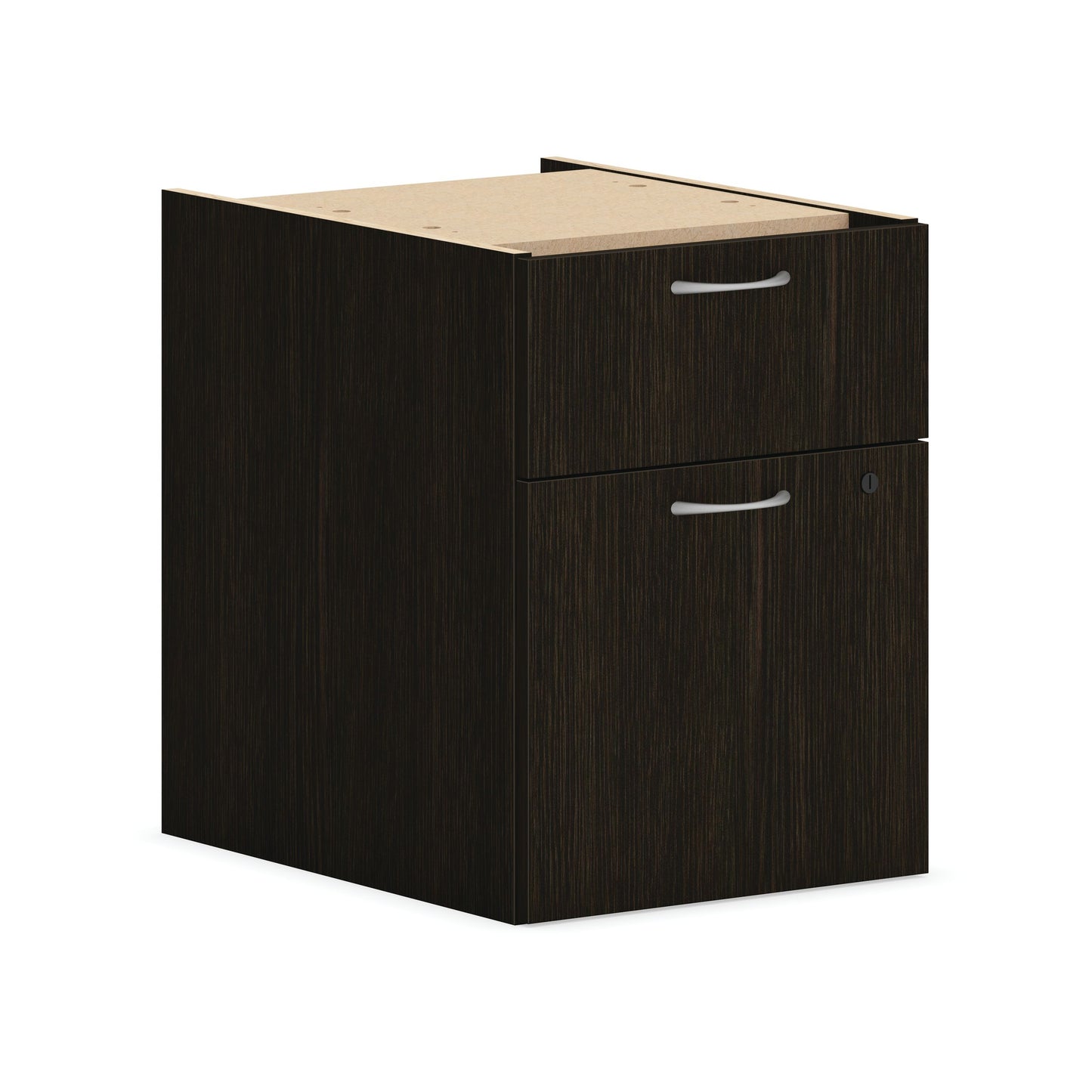 HON Mod Hanging Pedestal | 1 Box / 1 File Drawer | 15"W | Java Oak Finish