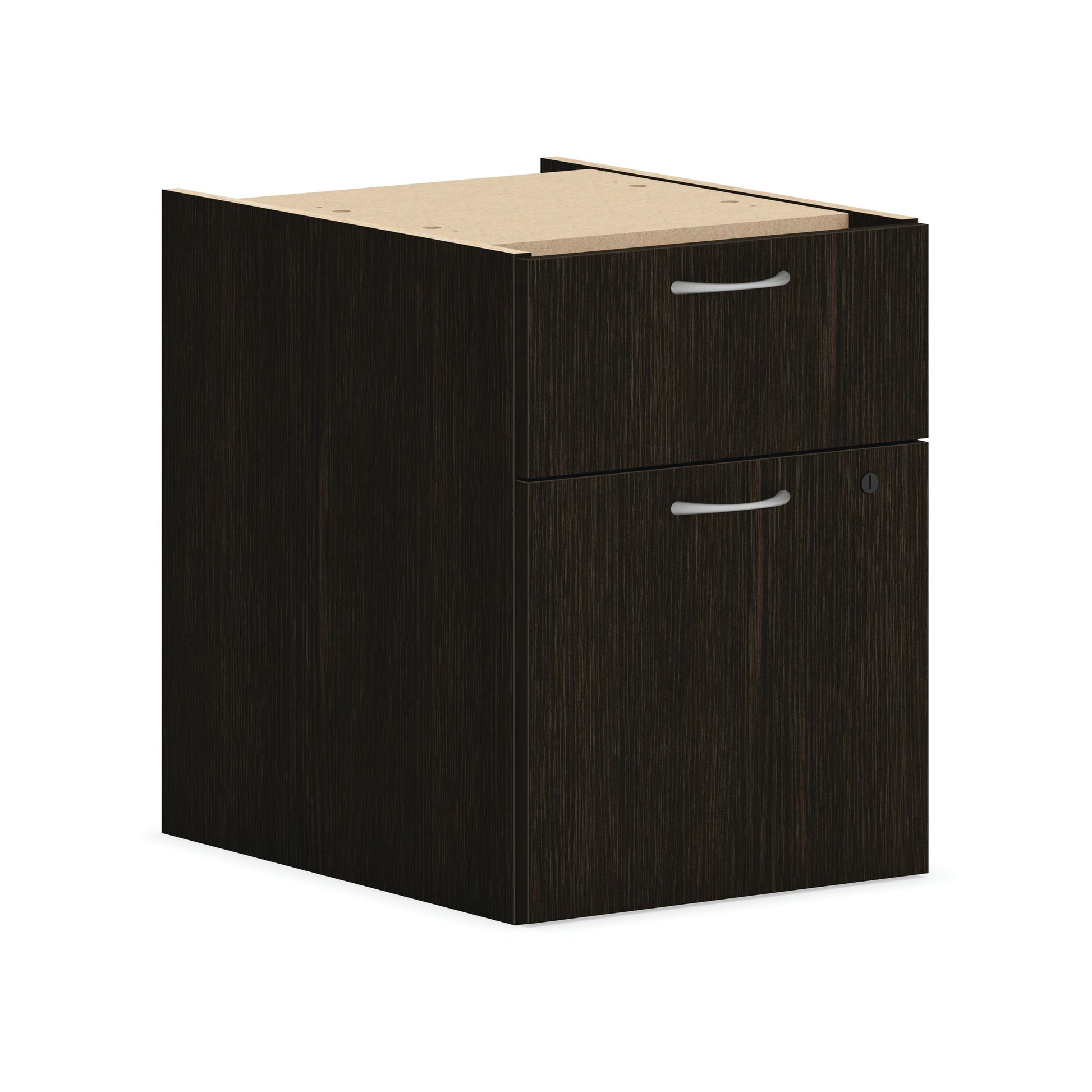 HON Mod Hanging Pedestal | 1 Box / 1 File Drawer | 15"W | Java Oak Finish