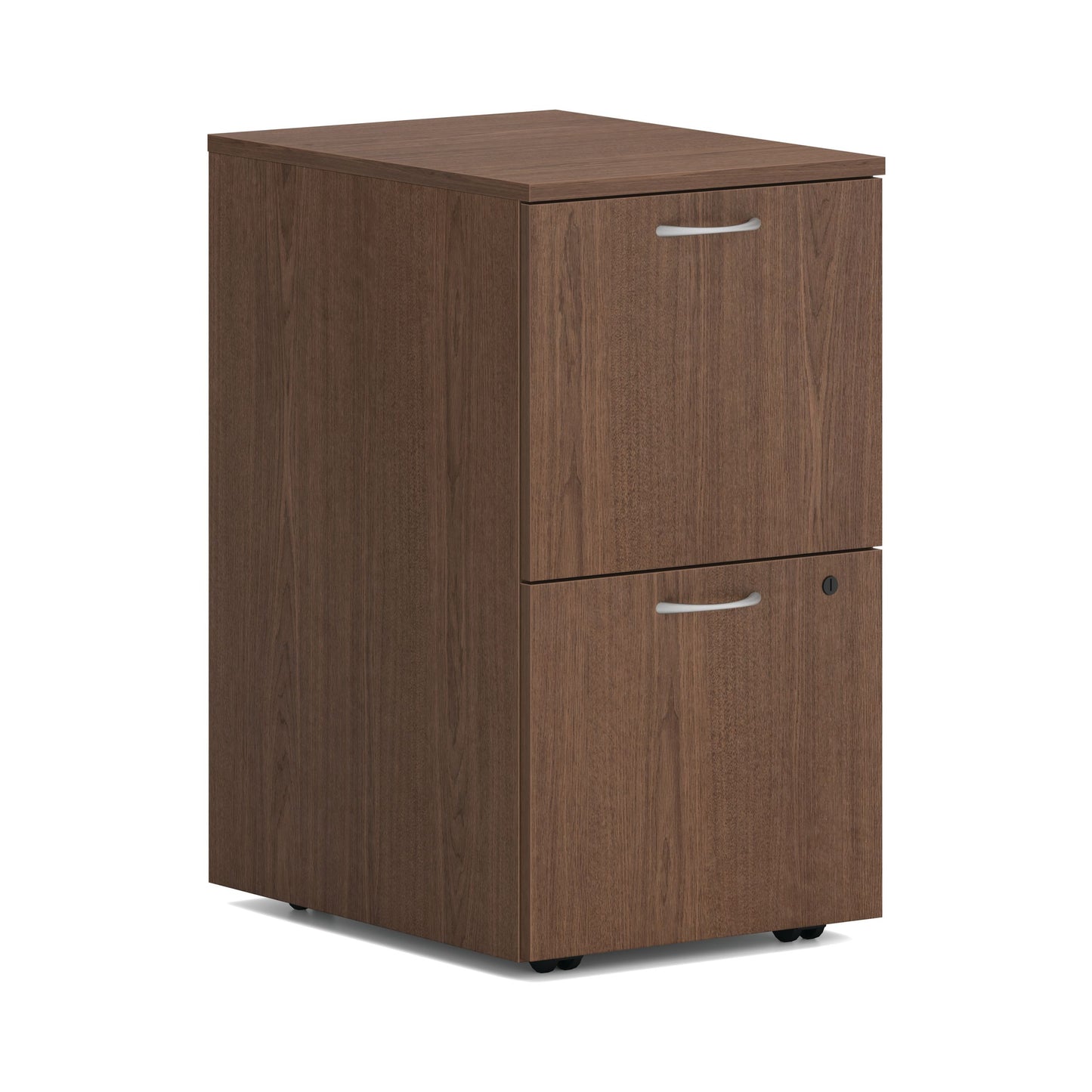 HON Mod Mobile Pedestal | 2 File Drawers | 15"W | Sepia Walnut Finish