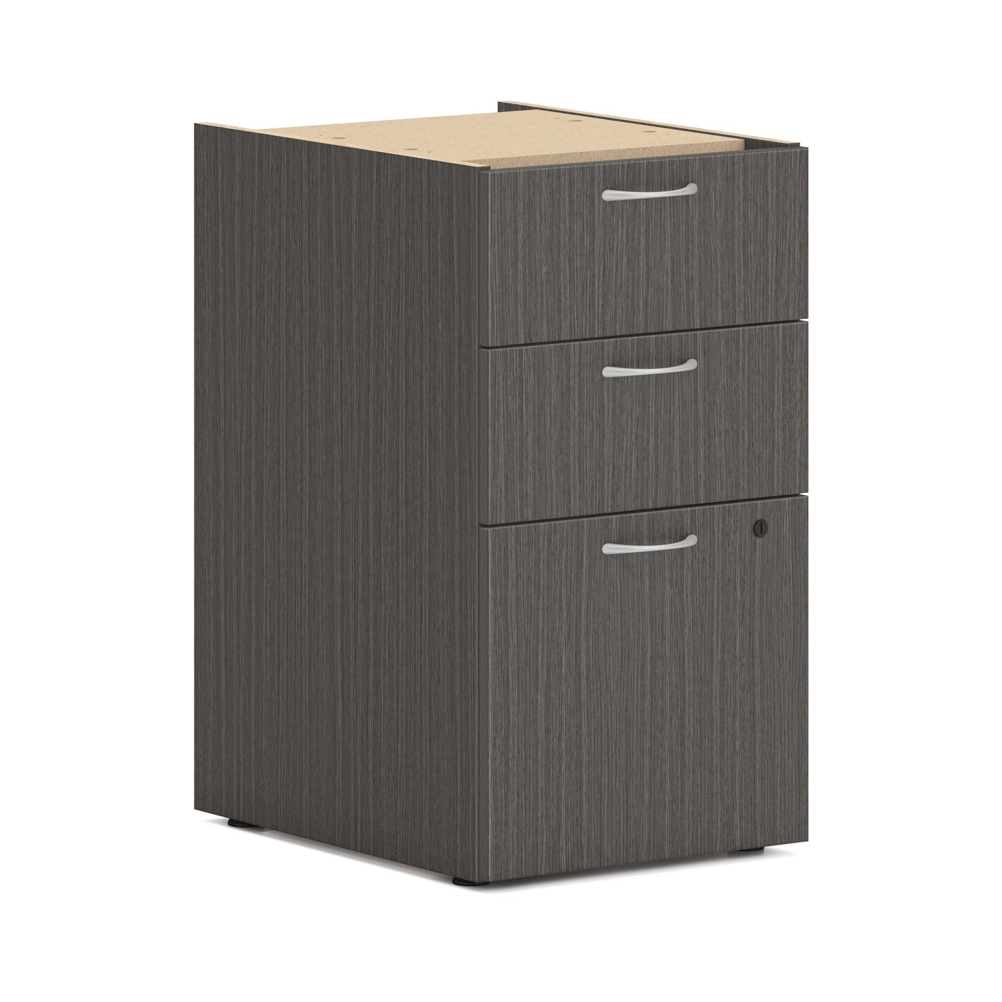 HON Mod Support Pedestal | 2 Box / 1 File Drawer | 15"W x 20"D x 28"H | Slate Teak Finish