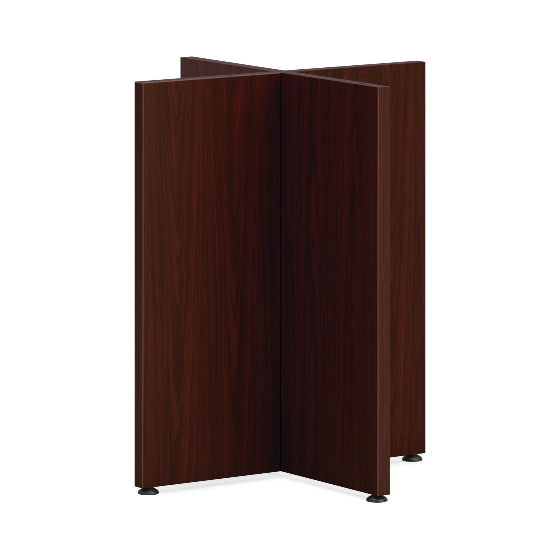 HON Mod X-Base for 36" Conference Table Top | Traditional Mahogany Finish