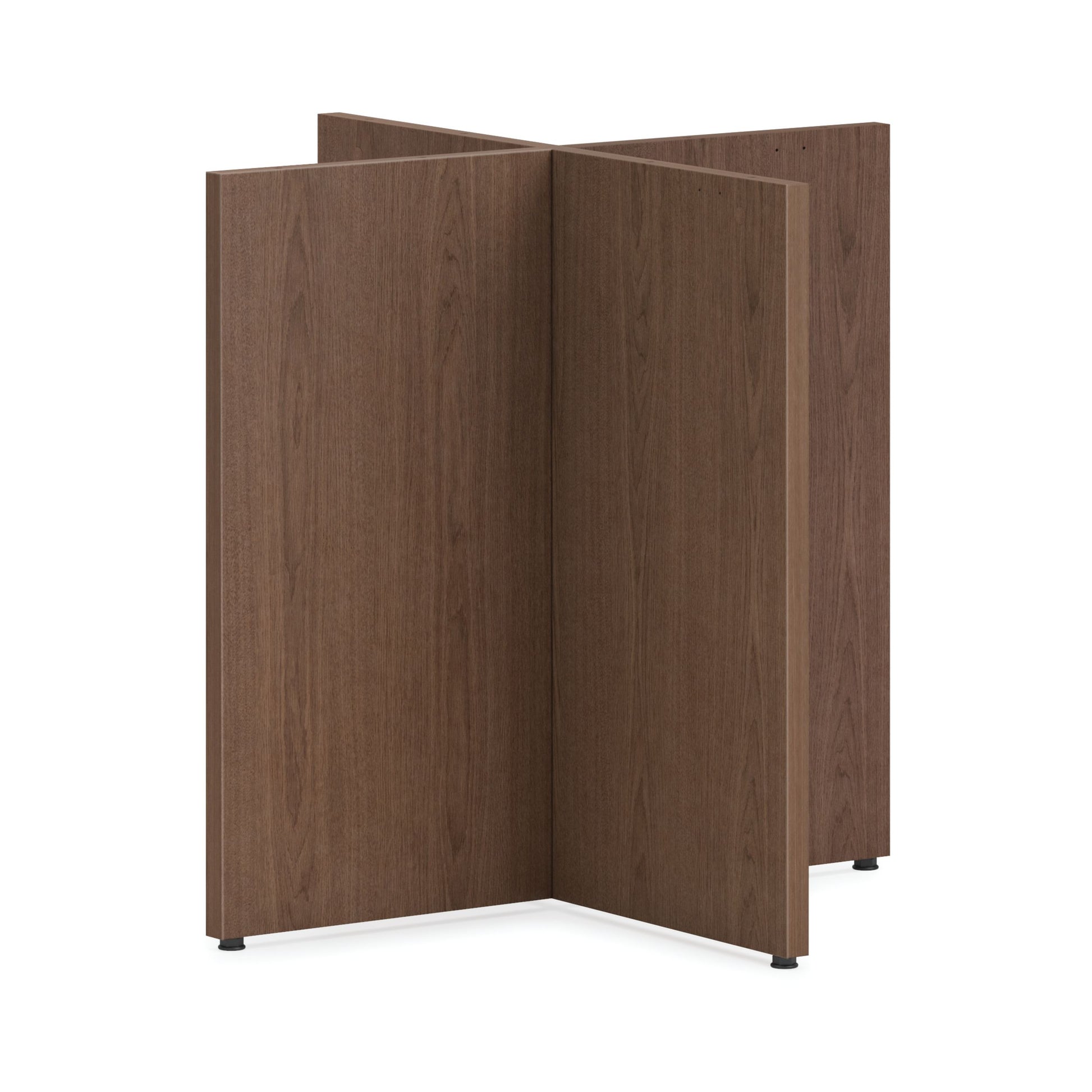 HON Mod X-Base | For 48" Conference Table Top | Sepia Walnut Finish