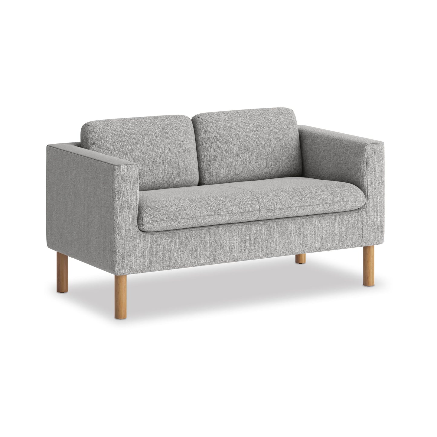HON Parkwyn Loveseat | Grey Fabric | Wood Legs
