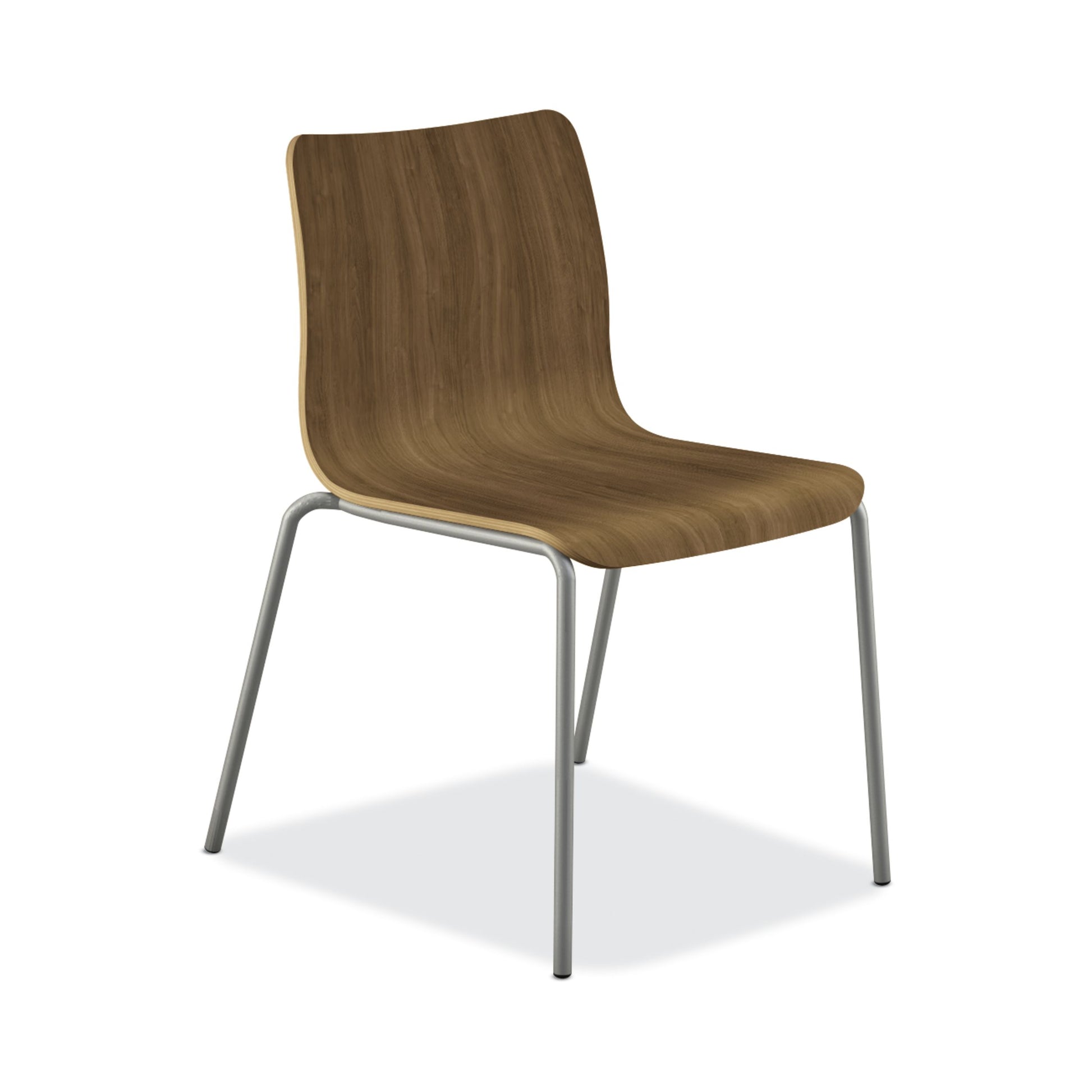 HON Ruck Chair | Pinnacle Laminate Shell | Textured Silver Finish