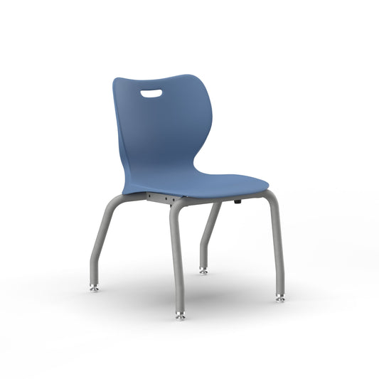 HON SmartLink 4-Leg Chair | Armless | Set of 4 | Baltic Shell | Platinum Frame | 16"H