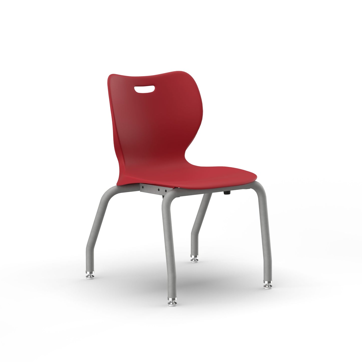 HON SmartLink 4-Leg Chair | Armless | Set of 4 | Bullseye Shell | Platinum Frame | 16"H