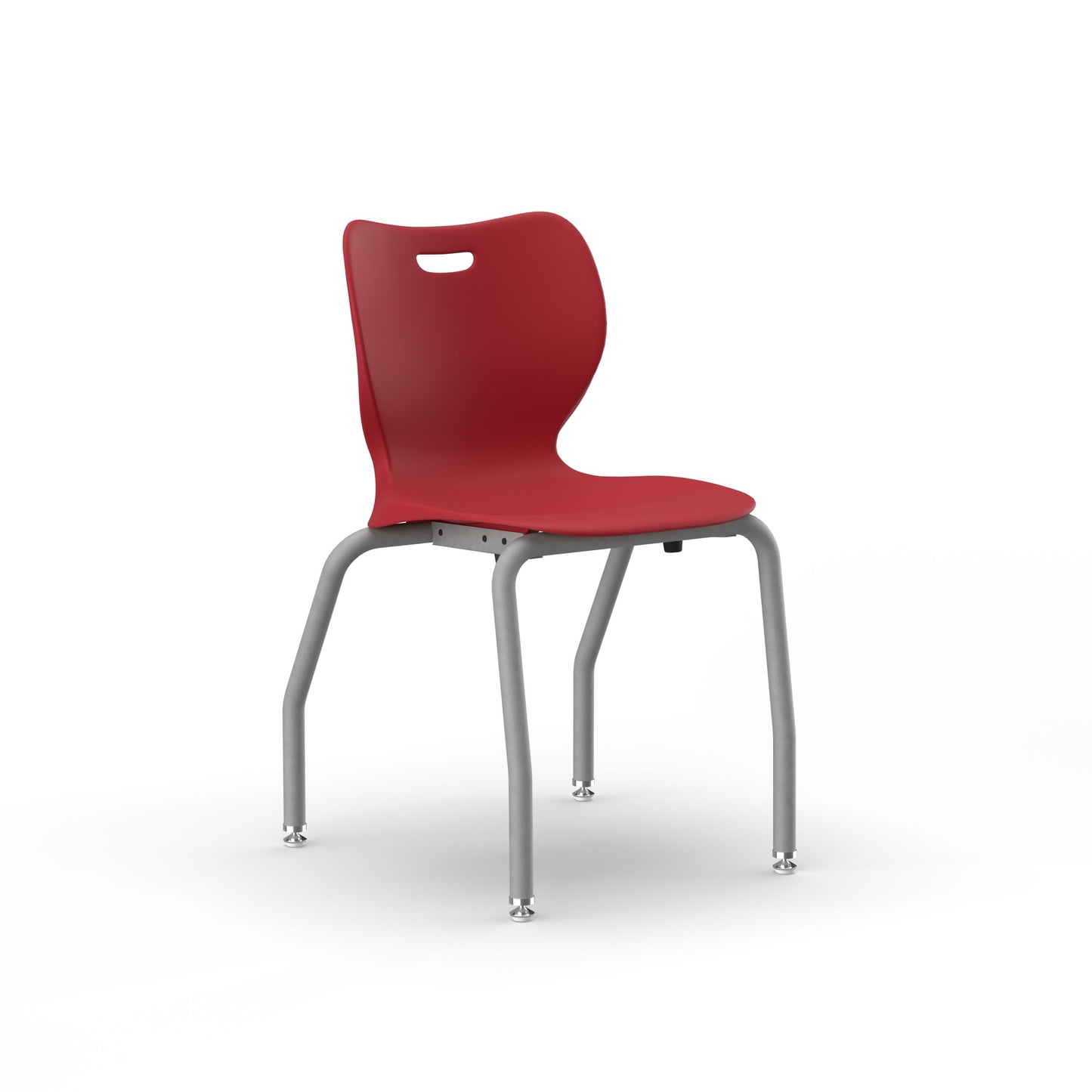 HON SmartLink 4-Leg Chair | Armless | Set of 4 | 18"H | Bullseye Shell | Platinum Frame