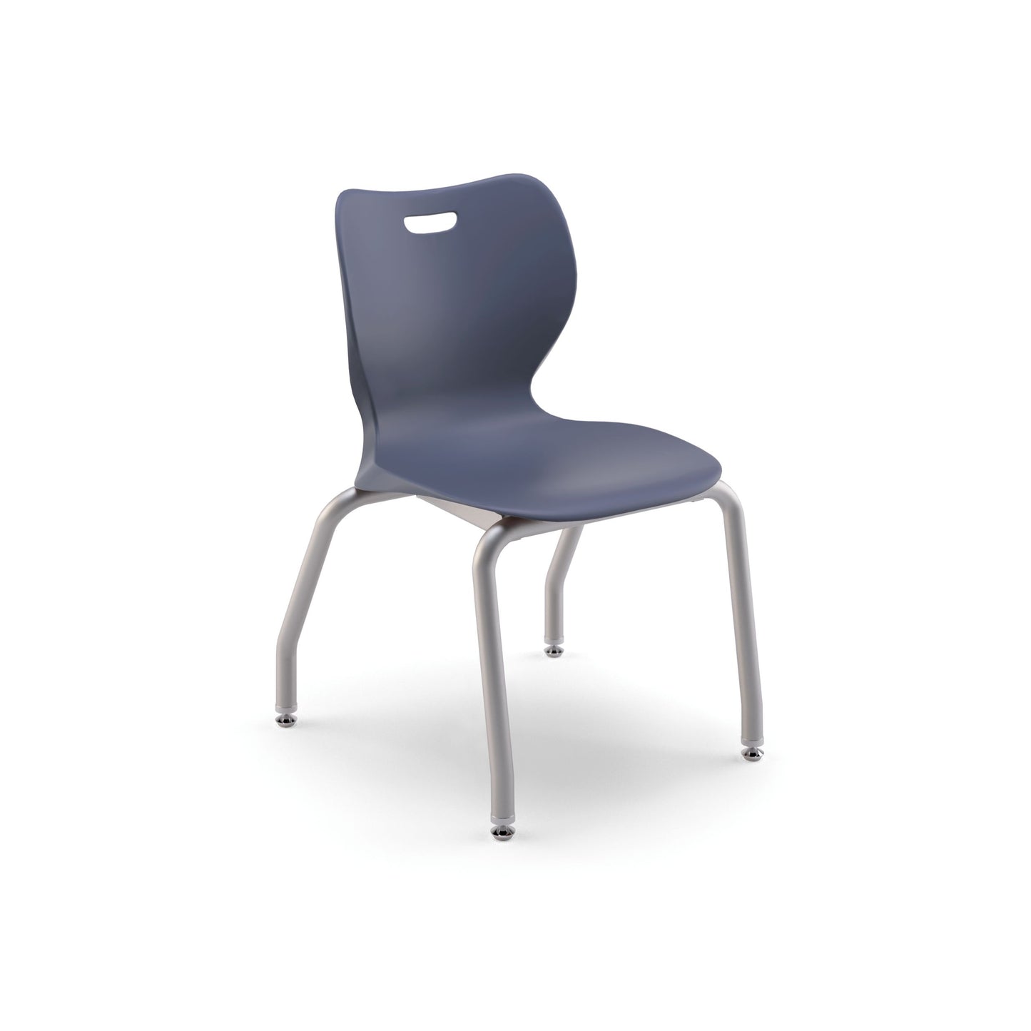 HON SmartLink 4-Leg Chair | Armless | Set of 4 | Regatta Shell | Platinum Frame | 16"H