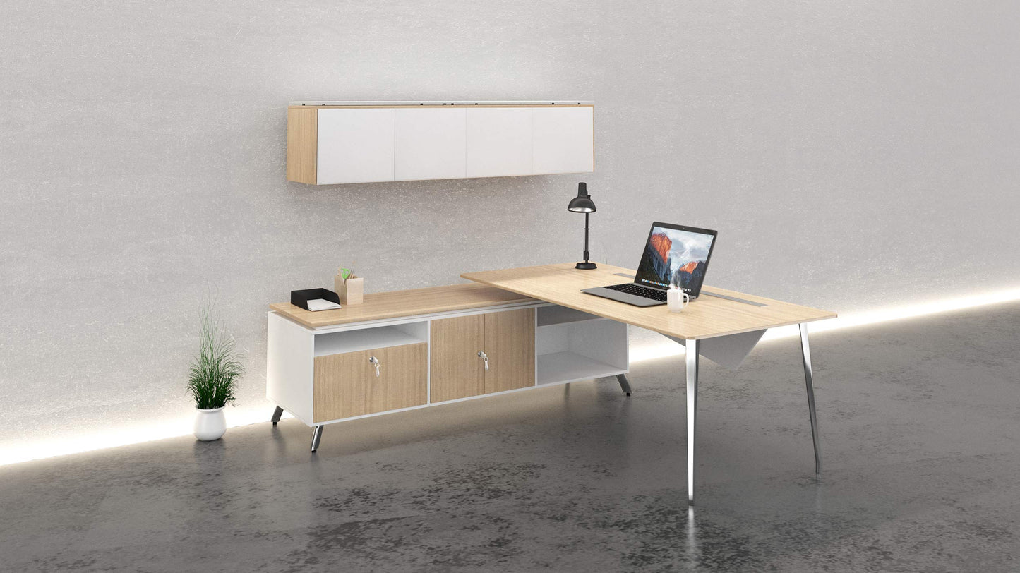 Onesuite - L-desk With Open Return/credenza