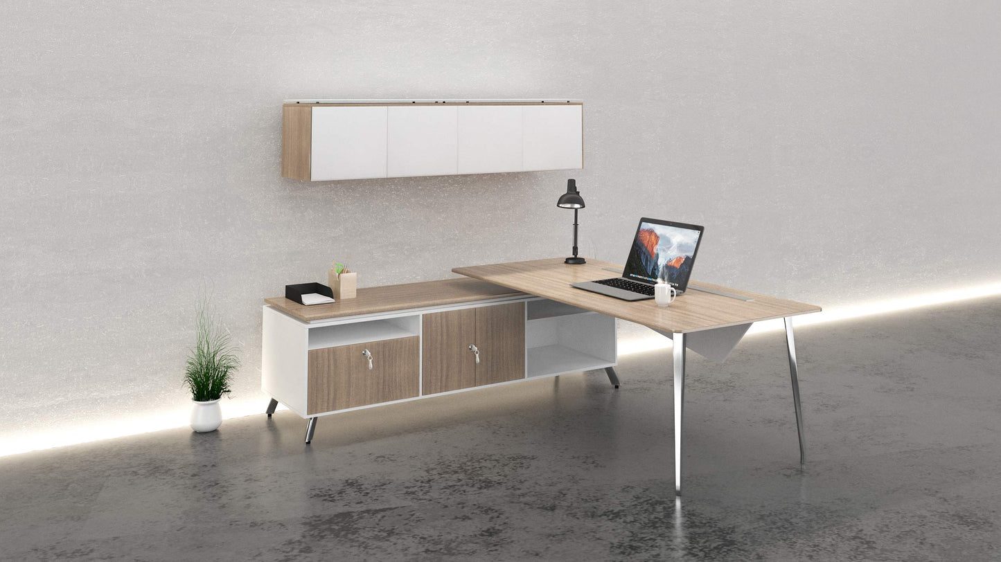 Onesuite - L-desk With Open Return/credenza