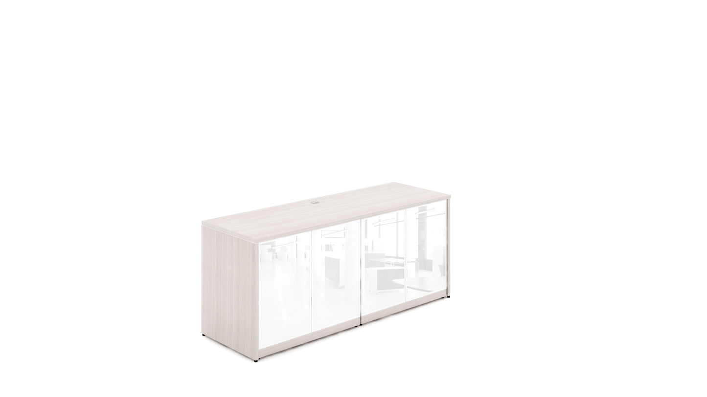 Potenza - 4 Glass Door Credenza w/ Laminate Top