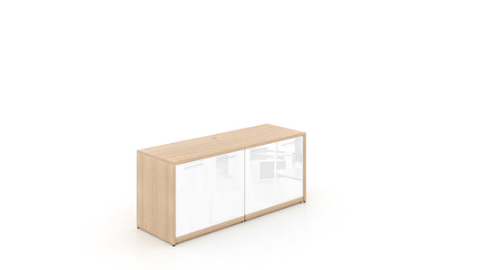 Potenza - 4 Glass Door Credenza w/ Laminate Top