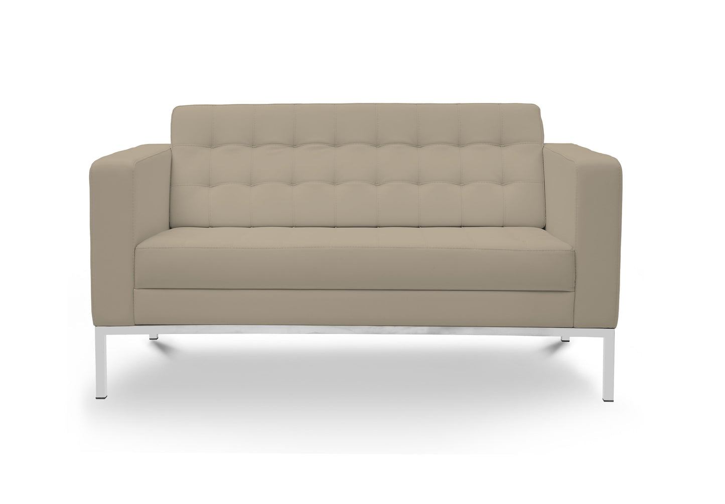Piazza Leather Love Seat