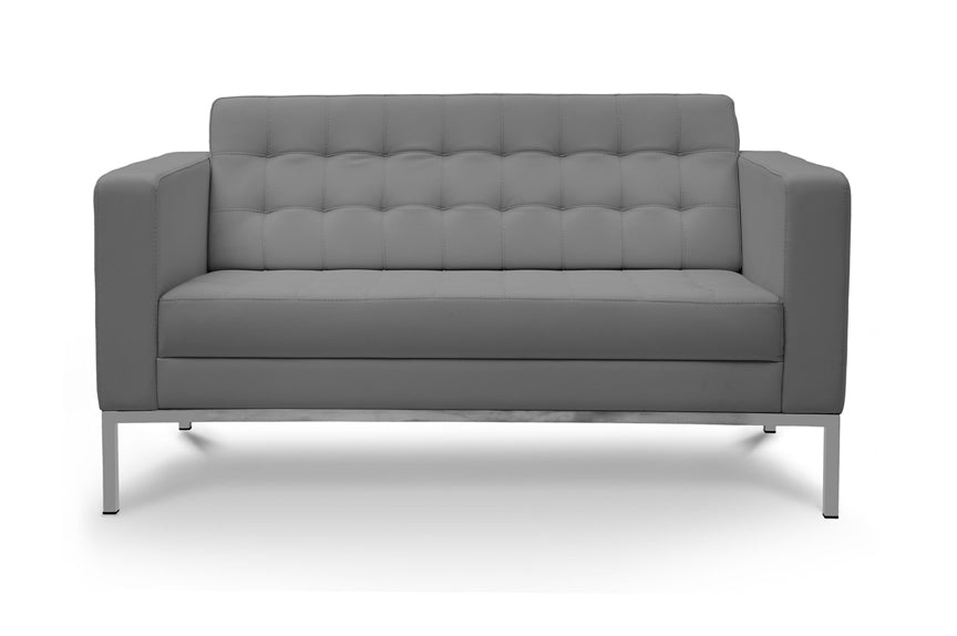 Piazza Leather Love Seat