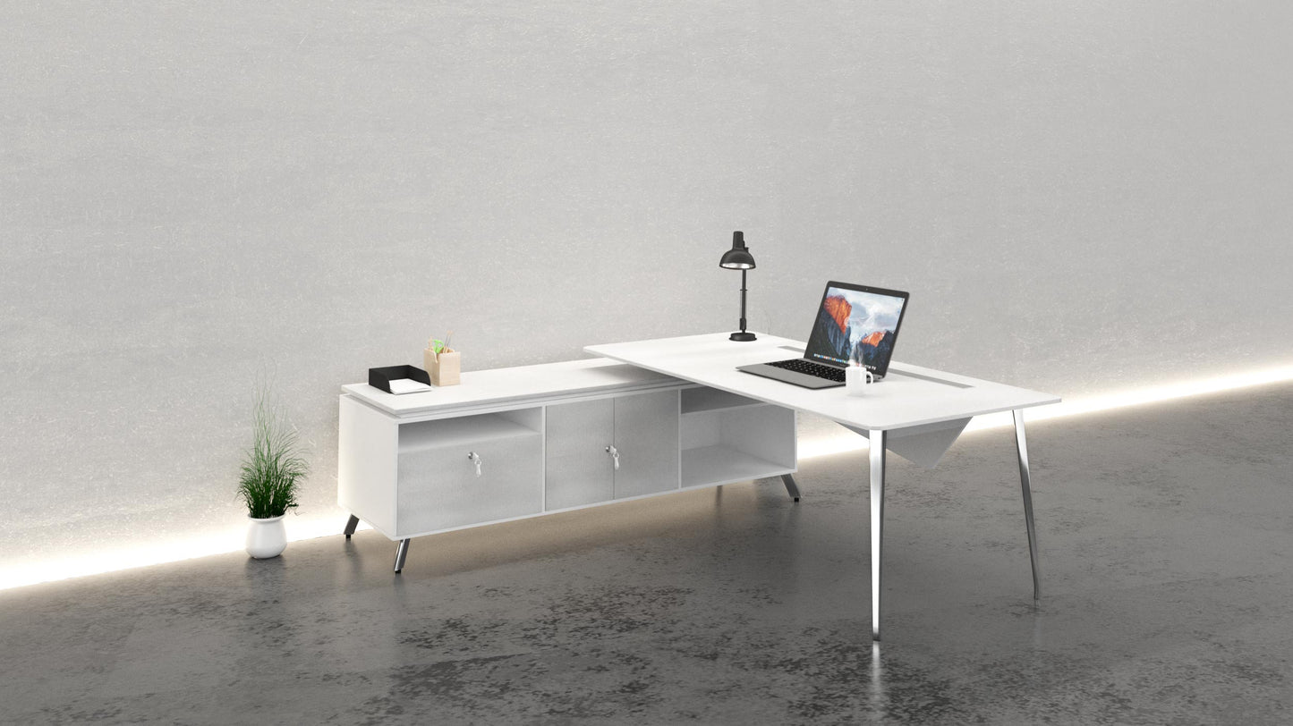 Onesuite - L-desk With Open Return/credenza