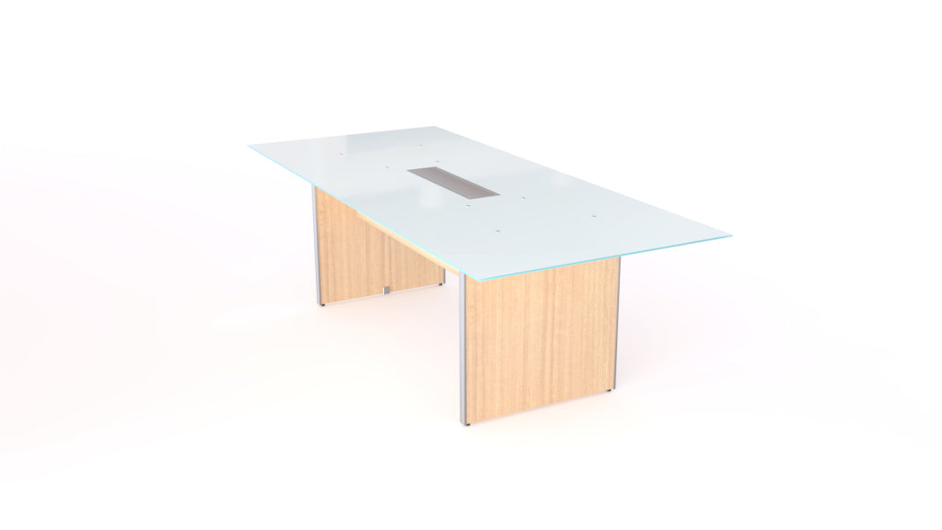 Potenza - Deluxe 8' Glass Top Conference Table