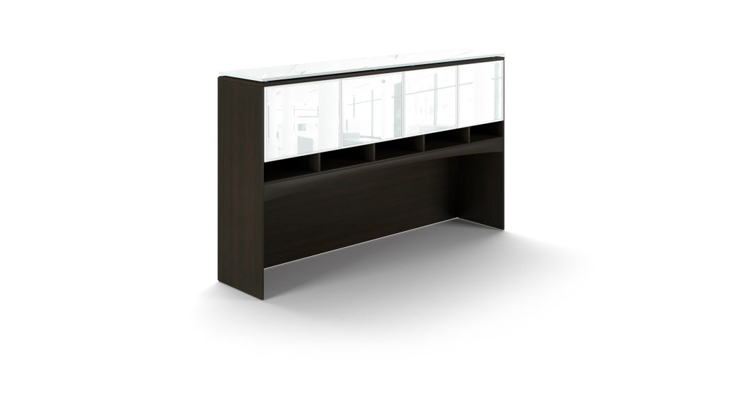 Deluxe Hutch w/ Glass Doors