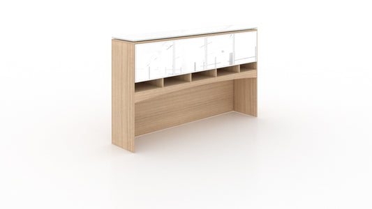 Deluxe Hutch w/ Glass Doors