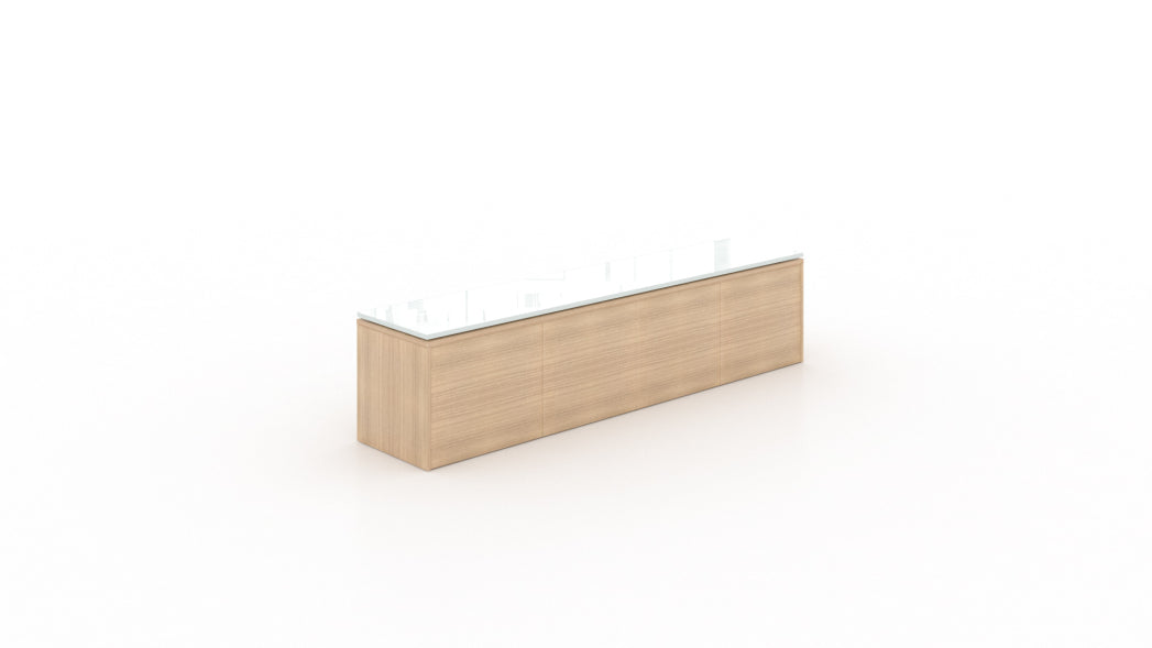 Deluxe Mounted Wall Hutch w/ Laminate Doors