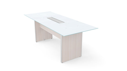 Potenza - Rectangular Glass Top Conference Table