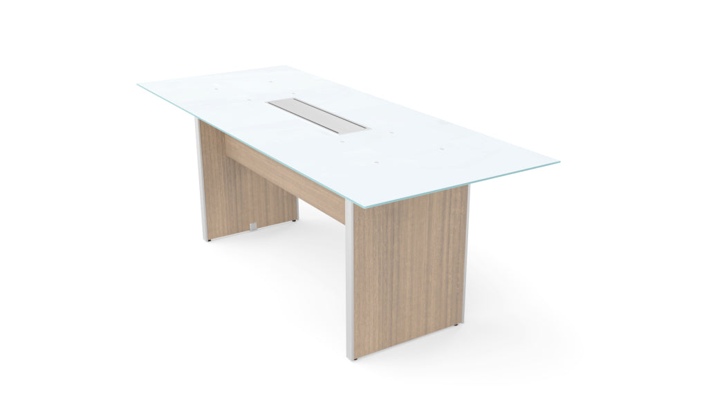 Potenza - Rectangular Glass Top Conference Table
