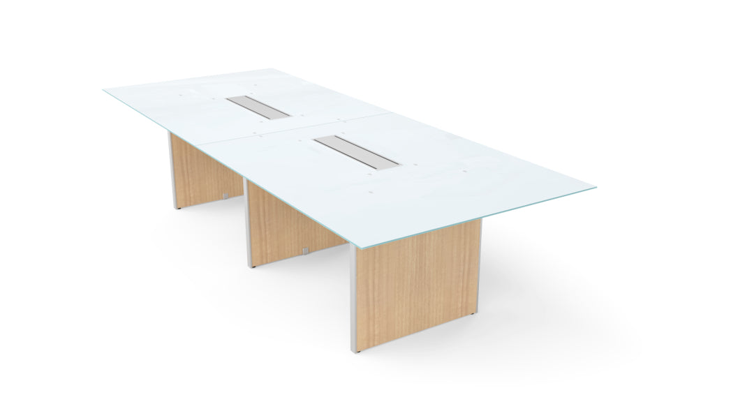 Potenza - Deluxe 10' Glass Top Conference Table