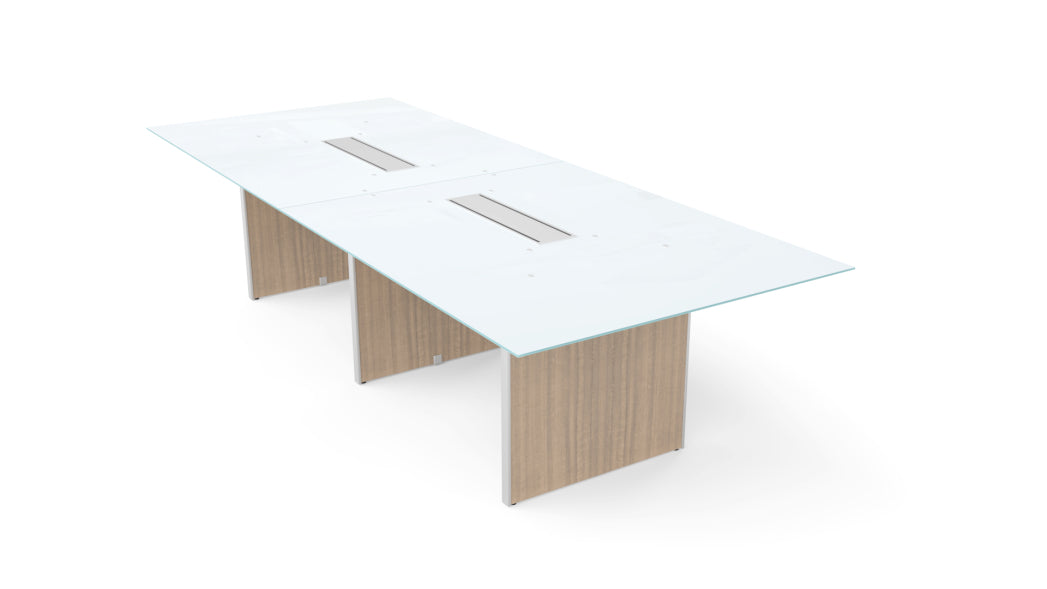 Potenza - Deluxe 10' Glass Top Conference Table