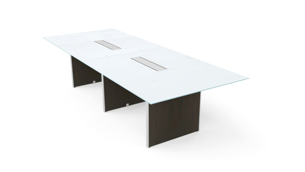Potenza - Deluxe 10' Glass Top Conference Table