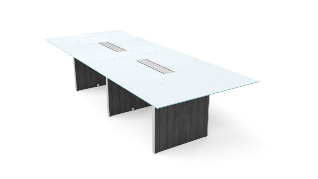 Potenza - Deluxe 10' Glass Top Conference Table