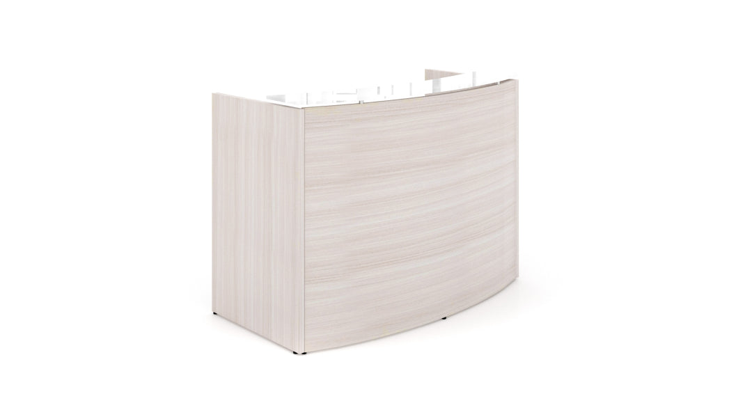 Potenza - Curved Reception Desk w/ Glass Top