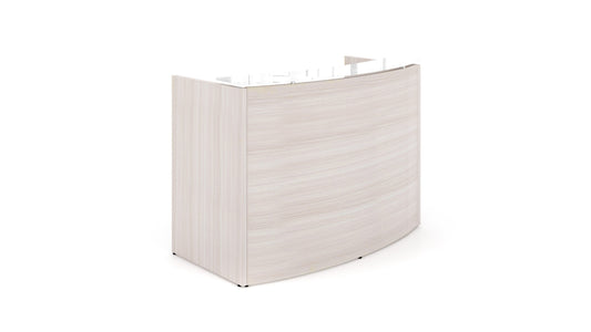 Potenza - Curved Reception Desk w/ Glass Top