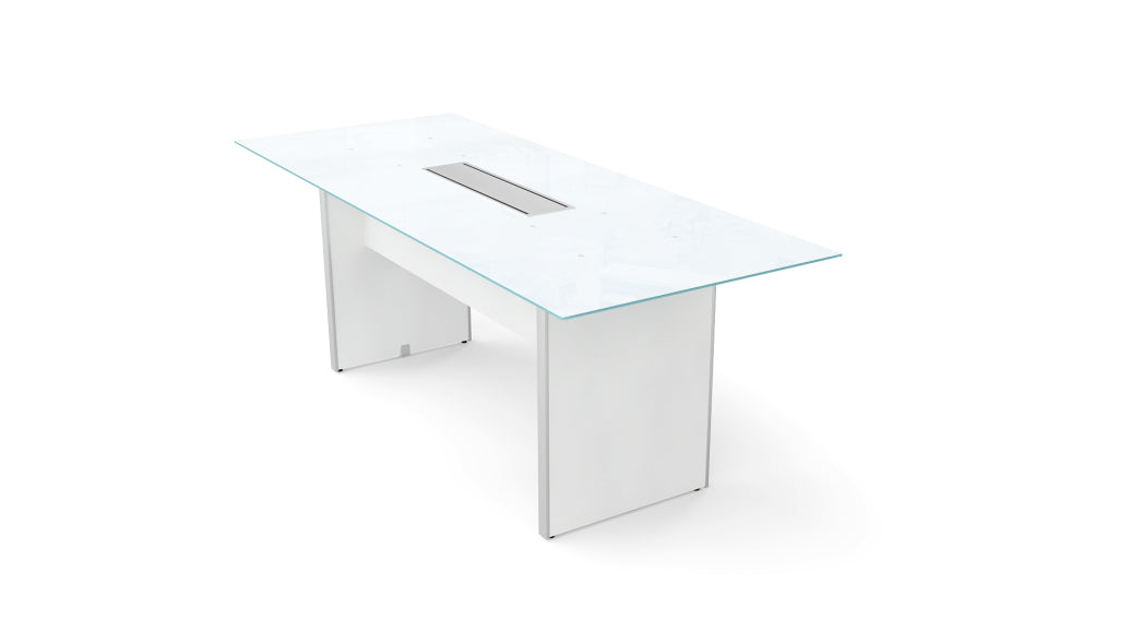 Potenza - Rectangular Glass Top Conference Table