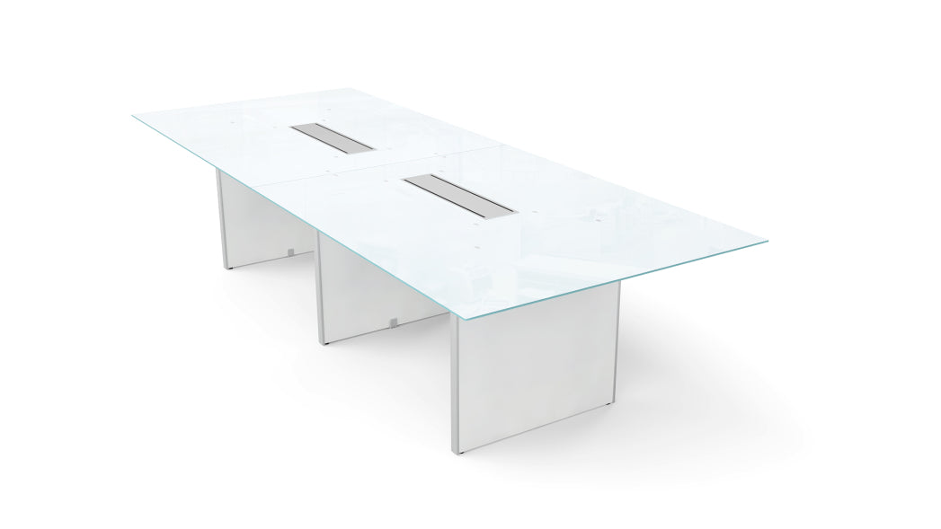 Potenza - Deluxe 10' Glass Top Conference Table
