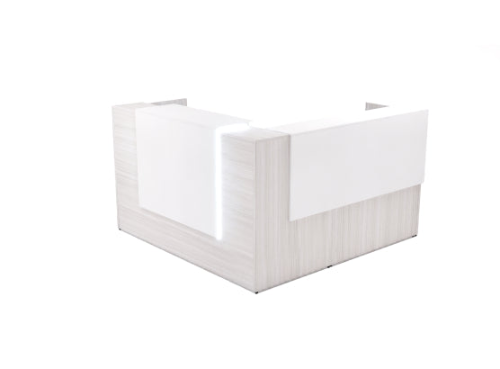 Potenza - L Shaped Reception W/ Laminate Transactional Top & Front + Return Overlay