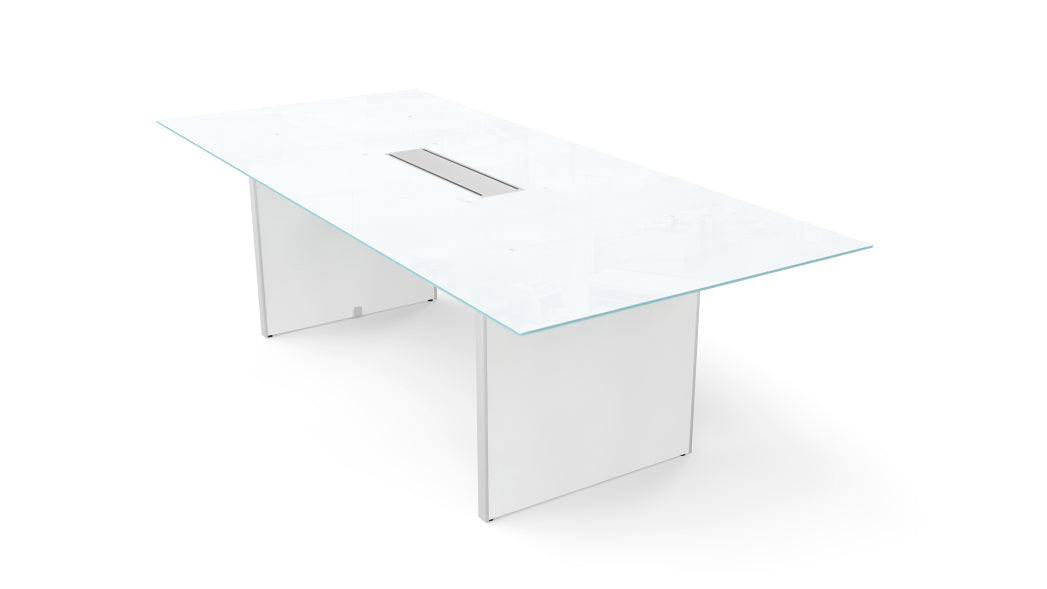 Potenza - Deluxe 8' Glass Top Conference Table