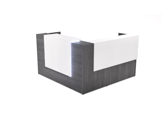 Potenza - L Shaped Reception W/ Laminate Transactional Top & Front + Return Overlay