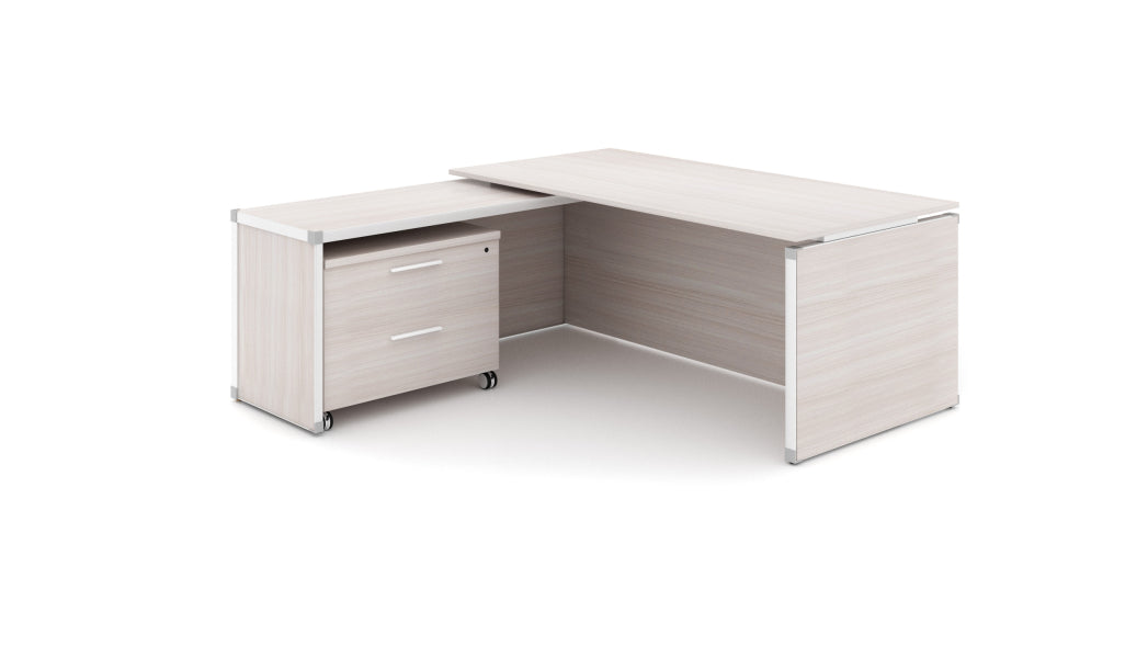 Potenza - L-shape Executive Desk with Laminate Top
