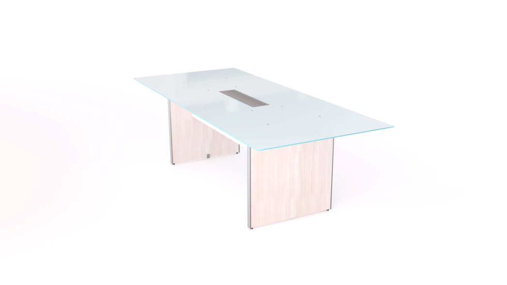 Potenza - Deluxe 8' Glass Top Conference Table
