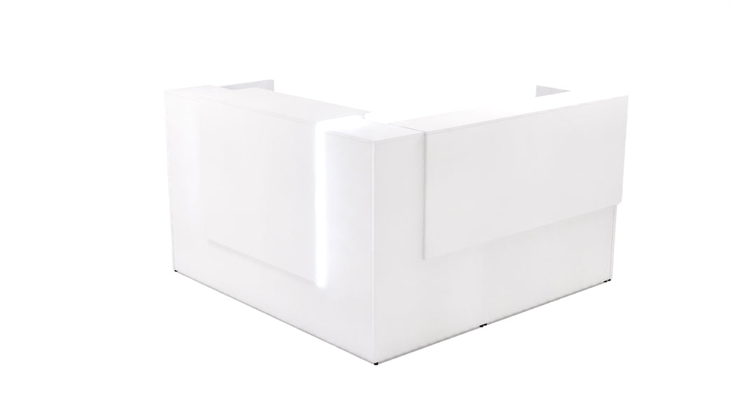 Potenza - L Shaped Reception W/ Laminate Transactional Top & Front + Return Overlay